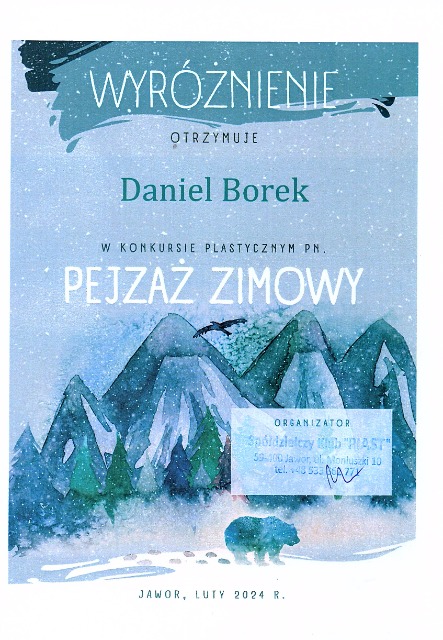 SP Sokołowiec - Kolejna edycja konkursu pn. „Pejzaż zimowy” rozstrzygnięta!