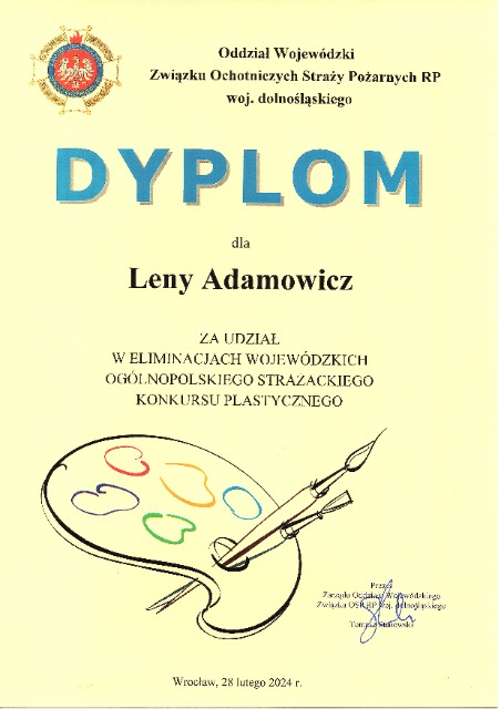 SP Sokołowiec - Ogólnopolski Strażacki Konkurs Plastyczny...
