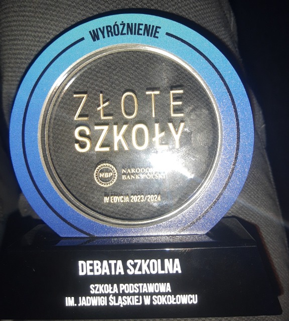 SP Sokołowiec - Jesteśmy wśród 26 LAUREATÓW = „ZŁOTA SZKOŁA NBP 2024”
