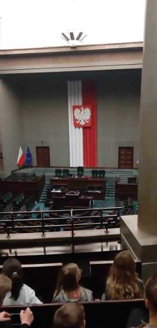 SP Sokołowiec - Uczniowie z wizytą w Sejmie RP