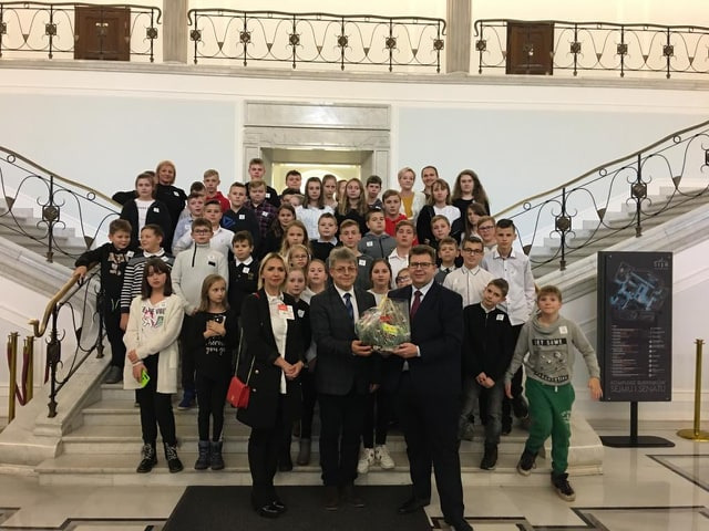 SP Sokołowiec - Uczniowie z wizytą w Sejmie RP