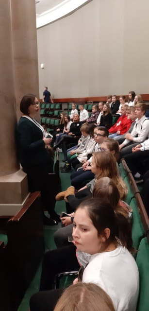 SP Sokołowiec - Uczniowie z wizytą w Sejmie RP