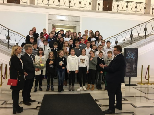 SP Sokołowiec - Uczniowie z wizytą w Sejmie RP