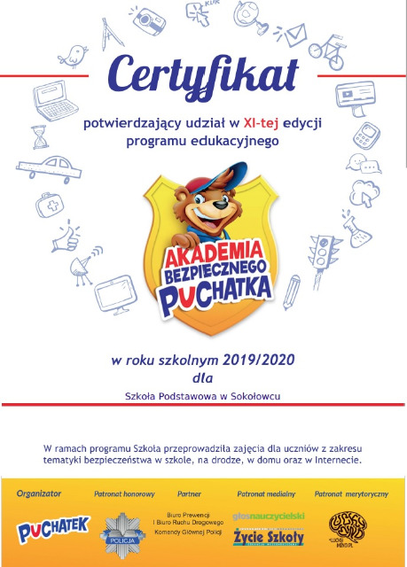 SP Sokołowiec - Akademia Bezpiecznego Puchatka