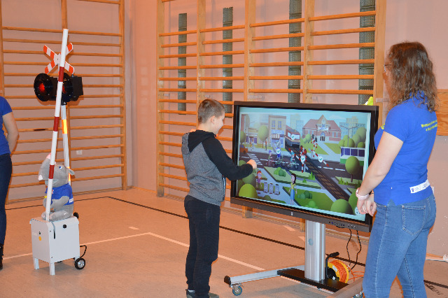 SP Sokołowiec - Zajęcia na „dworcu kolejowym” w Sokołowcu