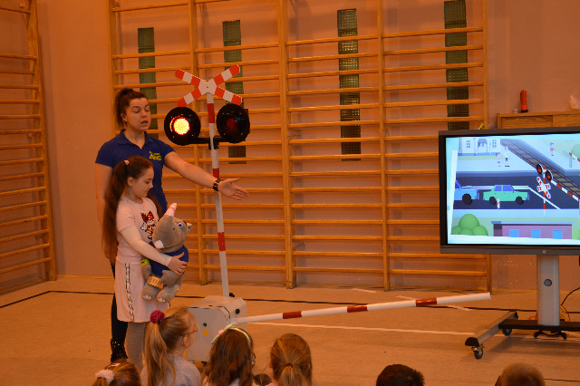 SP Sokołowiec - Zajęcia na „dworcu kolejowym” w Sokołowcu