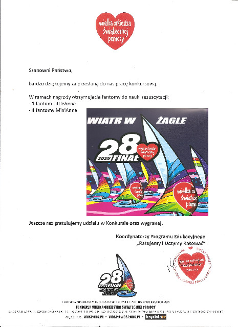 SP Sokołowiec - „RATUJEMY I UCZYMY RATOWAĆ” – ogólnopolski sukces