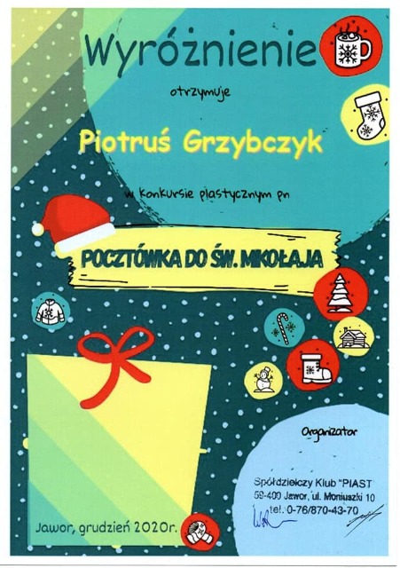 SP Sokołowiec - Kolejny sukces młodych plastyków .........