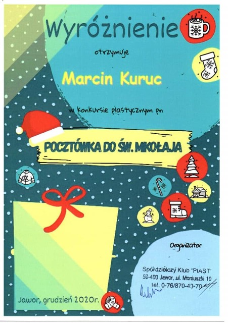 SP Sokołowiec - Kolejny sukces młodych plastyków .........