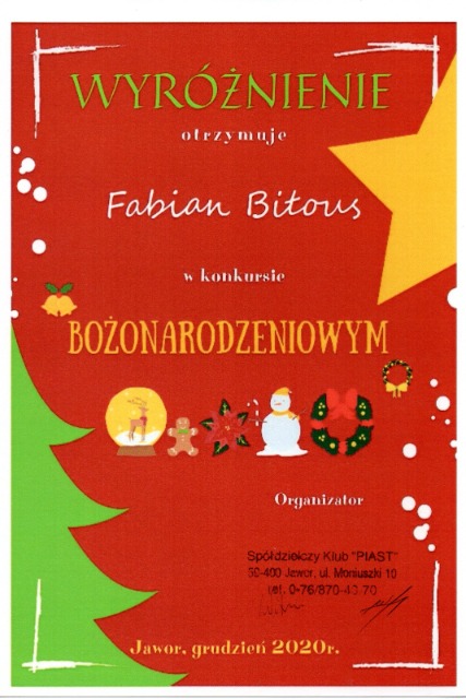 SP Sokołowiec - Wyróżnienia w konkursie  plastycznym