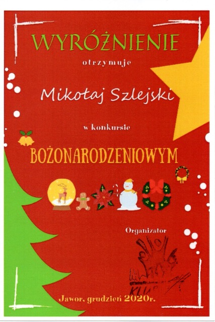 SP Sokołowiec - Wyróżnienia w konkursie  plastycznym