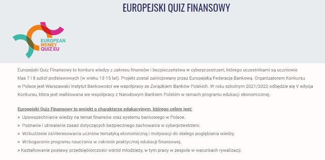 SP Sokołowiec - Europejski QUIZ Finansowy..