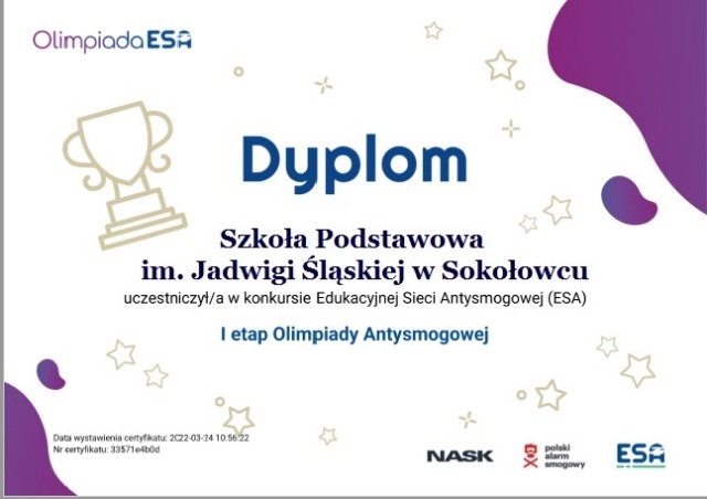 SP Sokołowiec - WALCZYMY ze SMOGIEM….