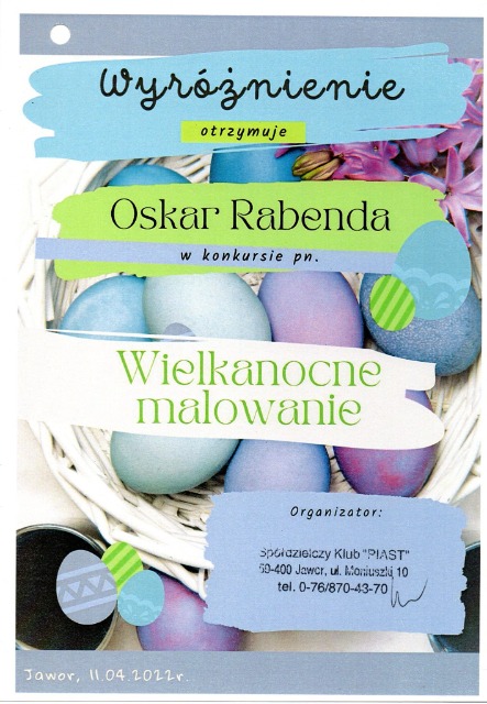 SP Sokołowiec - "WIELKANOCNE MALOWANIE" z nagrodami....