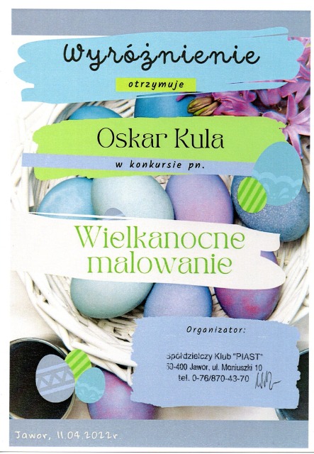 SP Sokołowiec - "WIELKANOCNE MALOWANIE" z nagrodami....