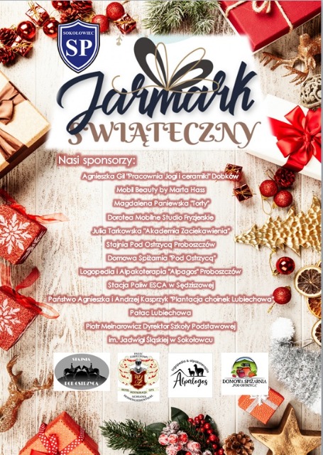 SP Sokołowiec - Zapraszamy na Jarmark Świąteczny