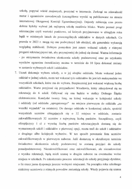 SP Sokołowiec - List Dolnośląskiego Kuratora Oświaty do Rodziców uczniów klas ósmych!